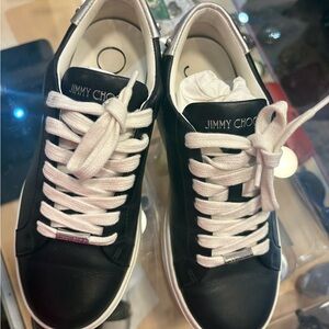 Jimmy Choo Black and White Women's Sneakers